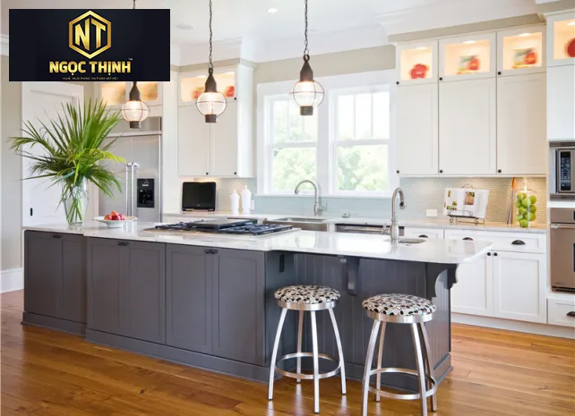 Xưởng Nội Thất Ngọc Thịnh Định Quán - Tủ bếp gỗ công nghiệp đa năng, hiện đại - TBNT11